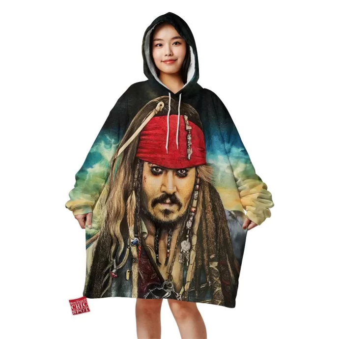 Captain Jack Sparrow Blanket Hoodie