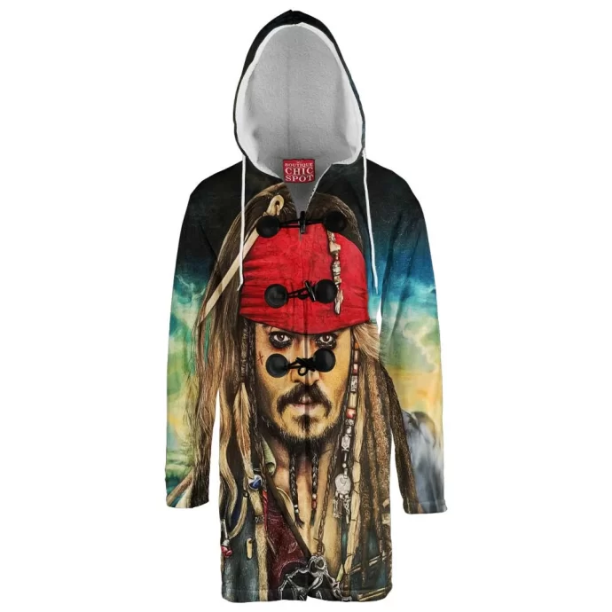 Captain Jack Sparrow Hooded Cloak Coat