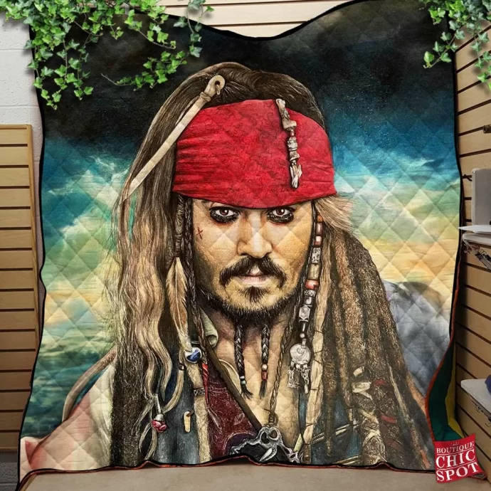 Captain Jack Sparrow Quilt Blanket