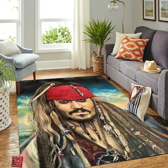 Captain Jack Sparrow Rectangle Rug