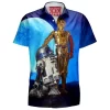 R2-D2 Hawaiian-Shirt, Sci-Fi Hawaiian-Shirt, Star Wars Hawaiian-Shirt, Sci-Fi Hawaiian-Shirt
