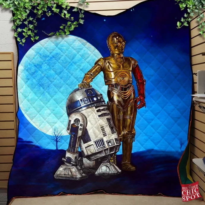 R2-D2 C-3PO Quilt Blanket