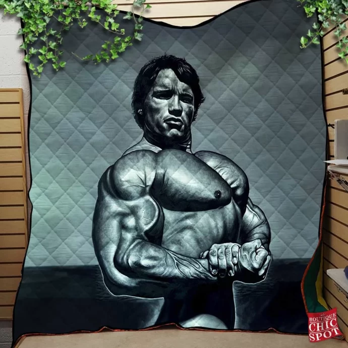 Arnold Schwarzenegger Quilt Blanket