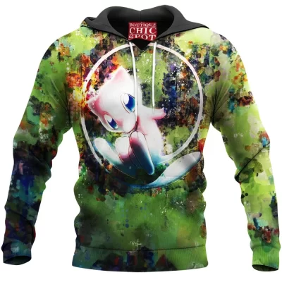 Anime Hoodie, Pokemon Hoodie, Mew Hoodie