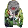 Anime Zip-Fleece-Hoodie, Pokemon Zip-Fleece-Hoodie, Mew Zip-Fleece-Hoodie