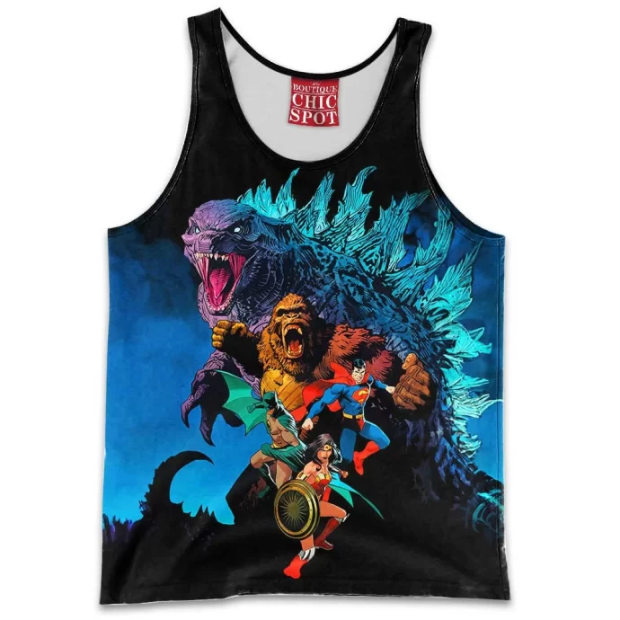 Justice League Godzilla Kong Tank Top