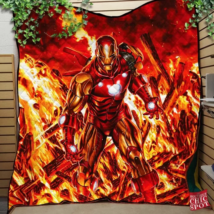 Iron Man Quilt Blanket