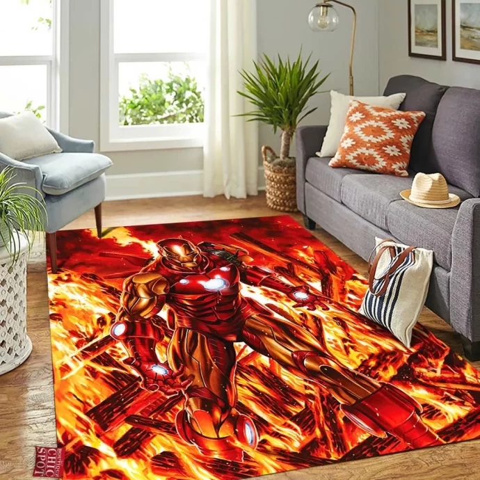 Iron Man Rectangle Rug