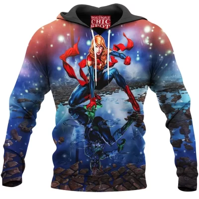 Comic Hoodie, Captain Marvel Hoodie
