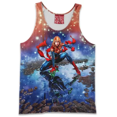 Comic Tank-Top, Captain Marvel Tank-Top