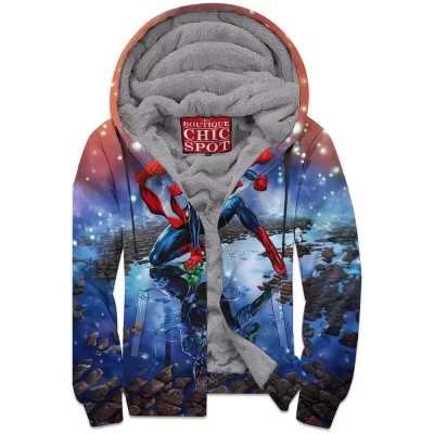 Comic Zip-Fleece-Hoodie, Captain Marvel Zip-Fleece-Hoodie