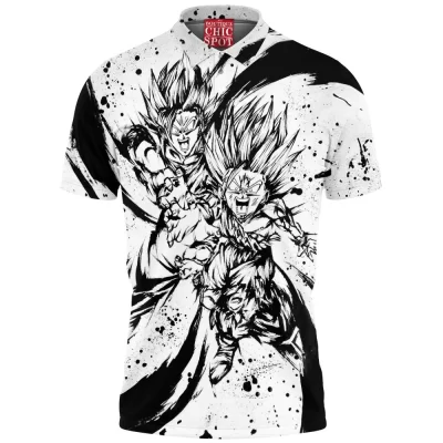 Anime Polo Shirt, Dragon Ball Polo Shirt, Gohan Polo Shirt