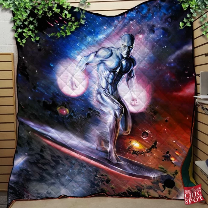 The Silver Surfer Quilt Blanket