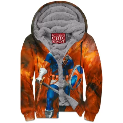 Comic Zip-Fleece-Hoodie, Taskmaster Zip-Fleece-Hoodie