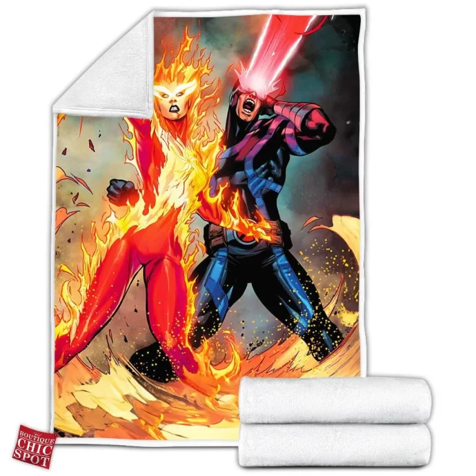 Cyclops Phoenix Fleece Blanket