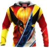 Comic Fleece-Hoodie, Wolverine Fleece-Hoodie, X-men Fleece-Hoodie