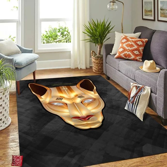 Wild Cat Rectangle Rug