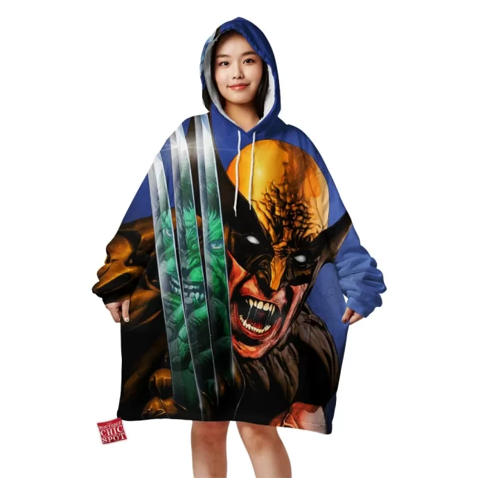 Hulk Wolverine Blanket Hoodie