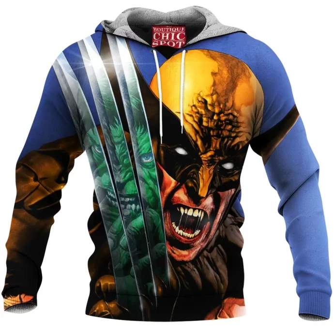 Hulk Wolverine Fleece Hoodie