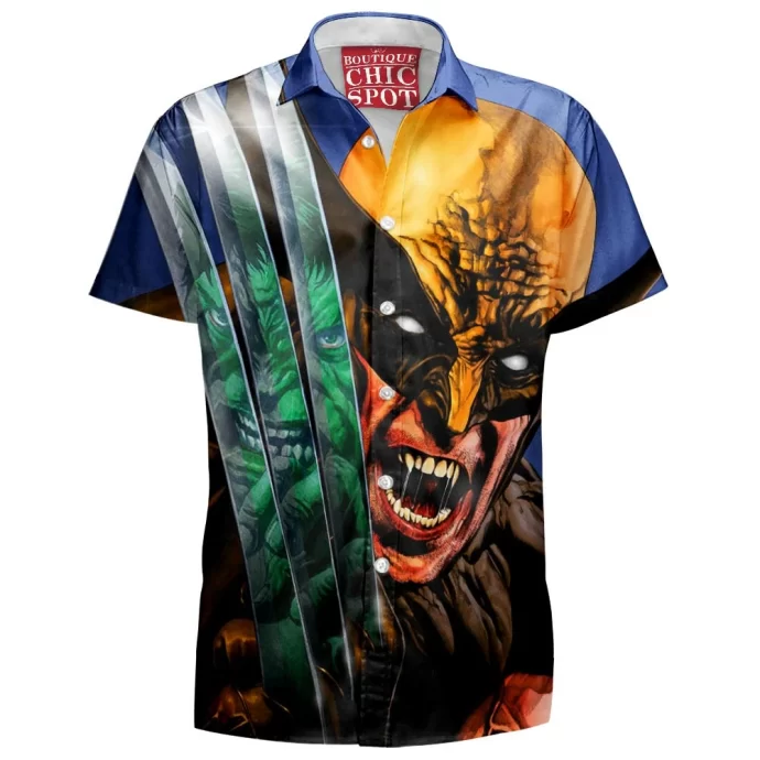 Hulk Wolverine Hawaiian Shirt