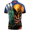 Comic Polo Shirt, Hulk Polo Shirt, Wolverine Polo Shirt