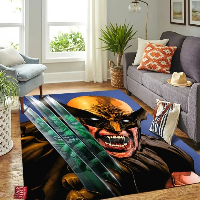 Hulk Wolverine Rectangle Rug