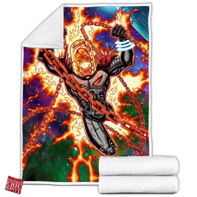 Cosmic Ghost Rider Fleece Blanket