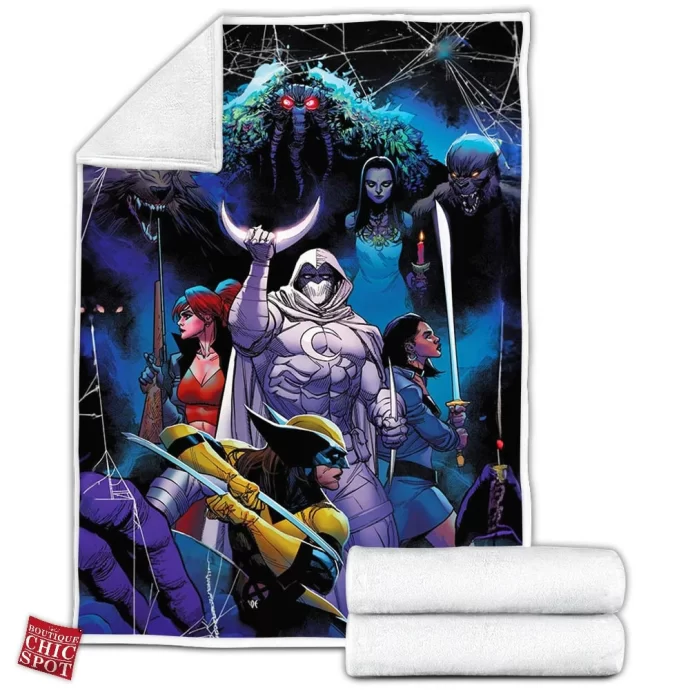 Moon Knight Fleece Blanket