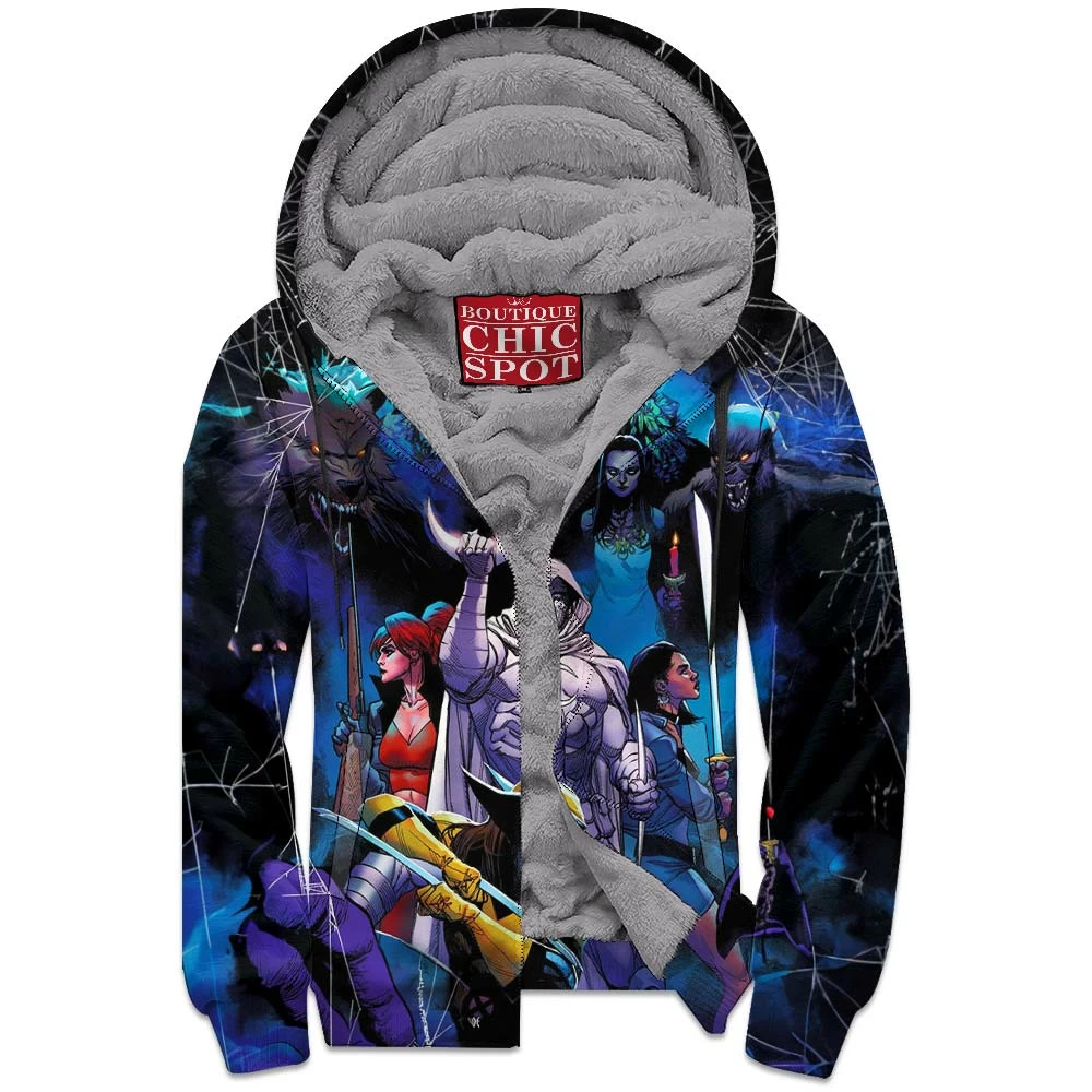 Comic Zip-Fleece-Hoodie, Moon Knight Zip-Fleece-Hoodie 1 T TRINH Boutique 8999 Zip Fleece Hoodie