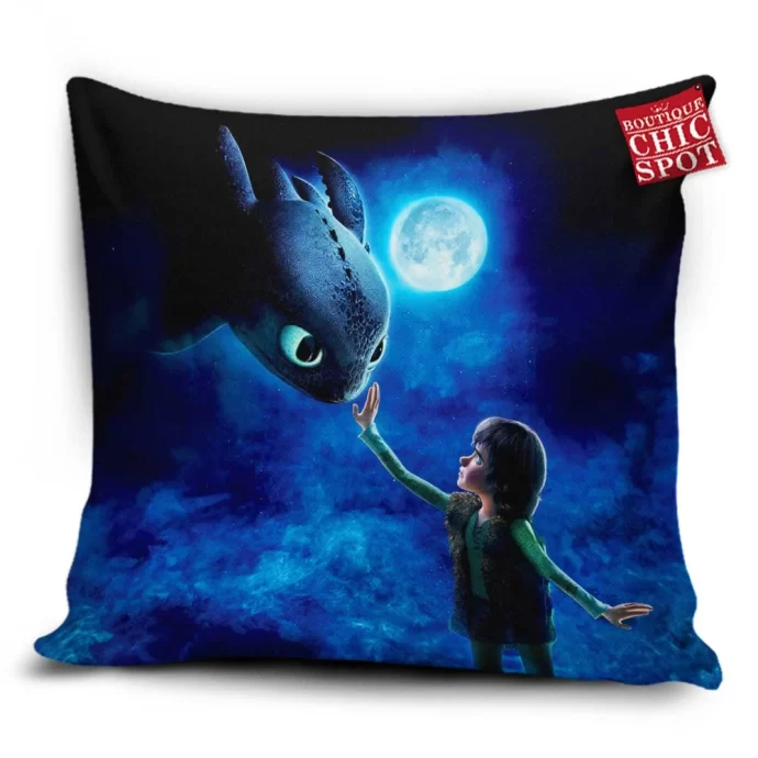 Meeting the Night Fury Pillow Cover