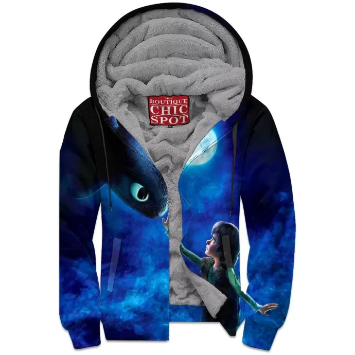 Meeting the Night Fury Zip Fleece Hoodie