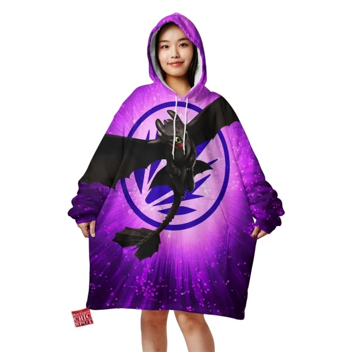 Night Fury Blanket Hoodie