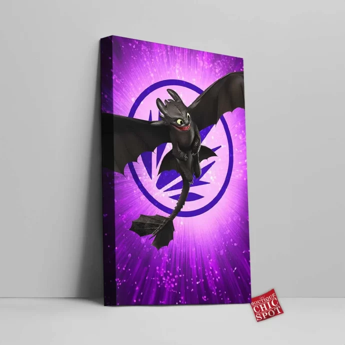 Night Fury Canvas Wall Art