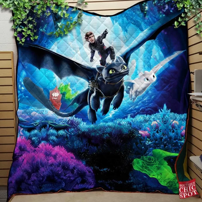 How To Train Your Dragon Quilt Blanket