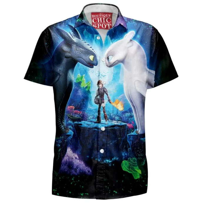 Night Light Fury Hawaiian Shirt