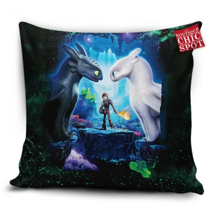 Night Light Fury Pillow Cover