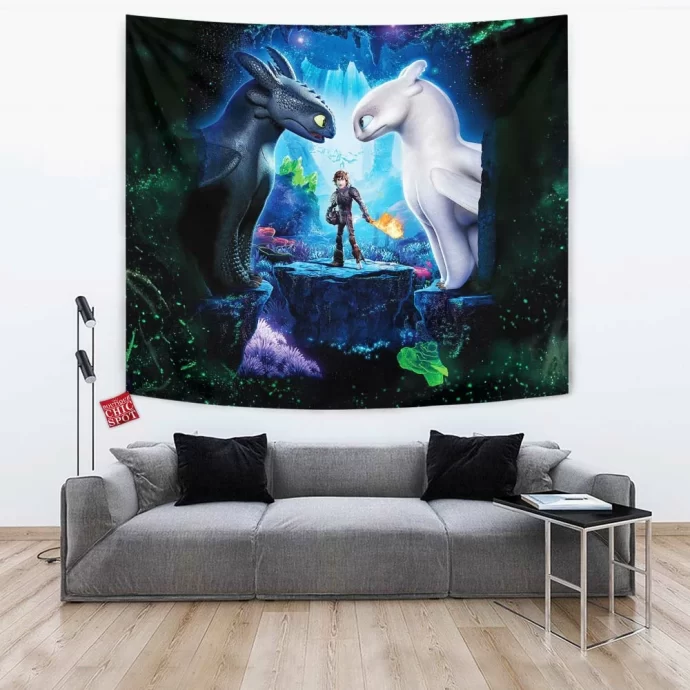 Night Light Fury Tapestry