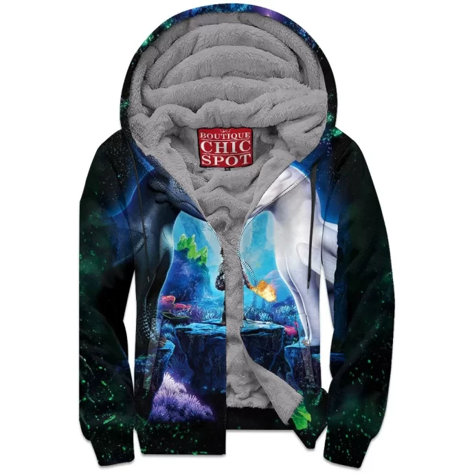 Night Light Fury Zip Fleece Hoodie