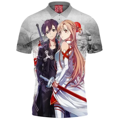 Anime Polo Shirt, Sword Art Online Polo Shirt