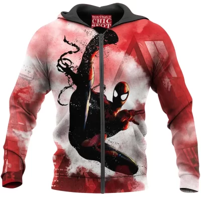 Comic Zip-Hoodie, Spider-man Zip-Hoodie