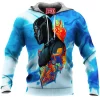 Black Panther Fleece-Hoodie, Comic Fleece-Hoodie