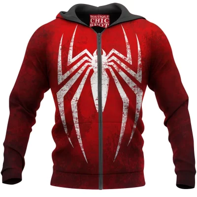 Comic Zip-Hoodie, Spider-man Zip-Hoodie