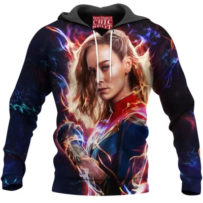 Comic Hoodie, Captain Marvel Hoodie