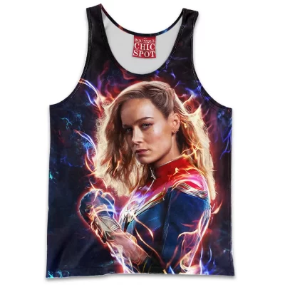 Comic Tank-Top, Captain Marvel Tank-Top