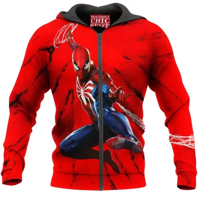 Comic Zip-Hoodie, Spider-man Zip-Hoodie