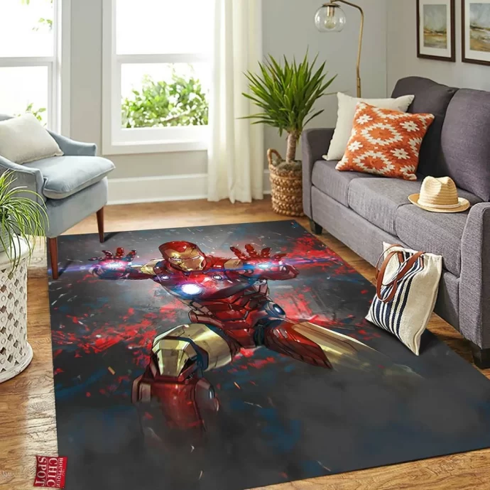 Iron Man Rectangle Rug