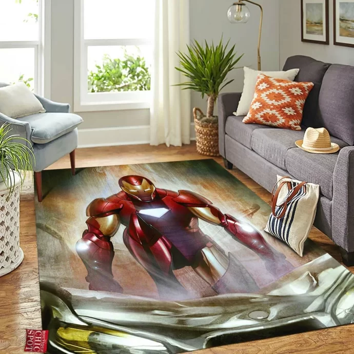 Iron Man Rectangle Rug