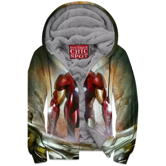 Iron Man Zip Fleece Hoodie