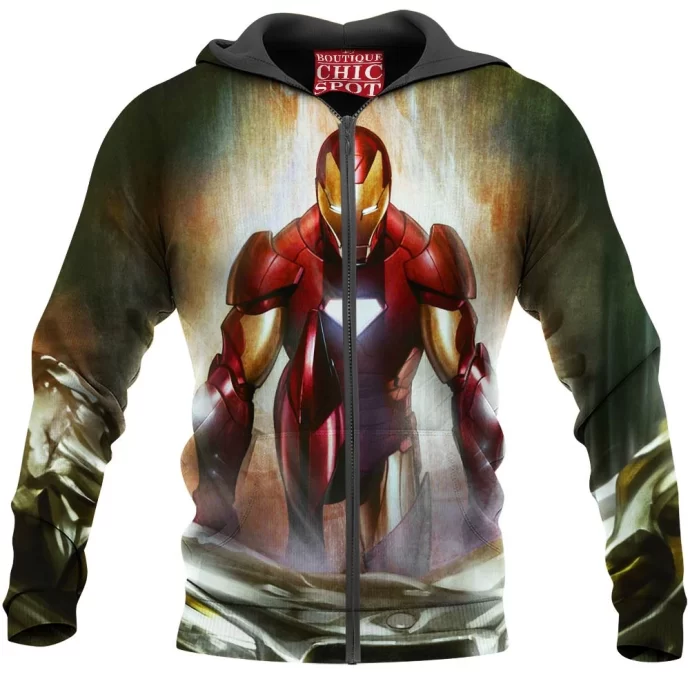 Iron Man Zip Hoodie