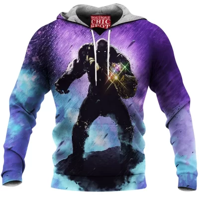 Comic Fleece-Hoodie, Thanos Fleece-Hoodie